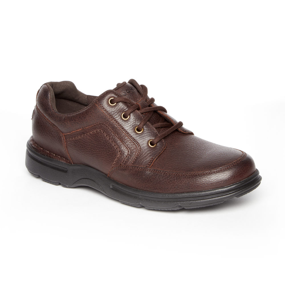 Tenis Rockport Homem Marrom Escuro - Prowalker Eureka Plus Mudguard - 03618JRTN